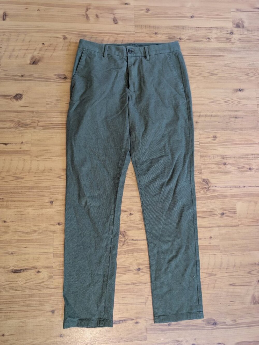 NWOT Bonobos Mens 32W 34L Green Athletic Fit Twill Pants